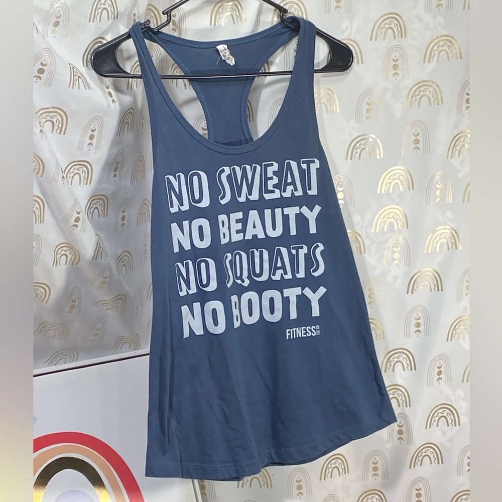 Next Level Apparel Navy Motivational Women's Tank Top